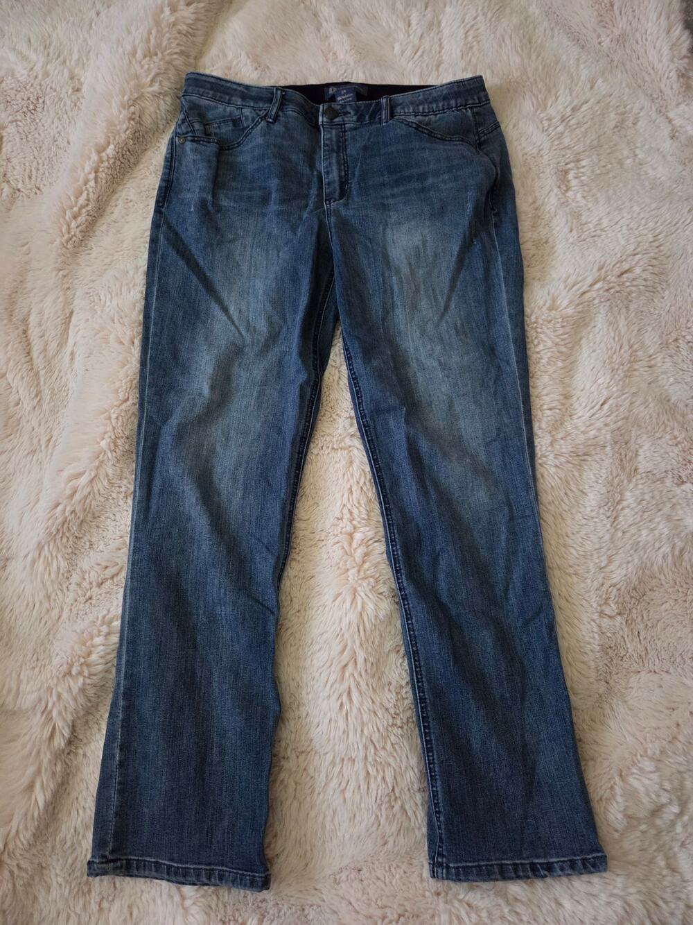 Democracy Ab Solution medium wash Womens Blue Jeans Size 14